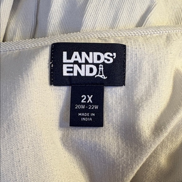 Lands' End Cream Corduroy Long Sleeve Dress Size 2X - Picture 6 of 11
